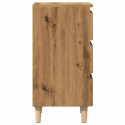 Berkfield Home Bedside Cabinet Artisan Oak 40x35x69 cm Engineered Wood in Brown - Size: 40 x 35 x 69 cm - thumbnail 5