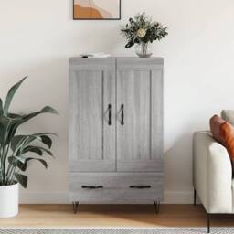 Berkfield Home Highboard Grey Sonoma 69.5x31x115 cm Engineered Wood - thumbnail 2