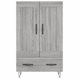 Berkfield Home Highboard Grey Sonoma 69.5x31x115 cm Engineered Wood - thumbnail 5