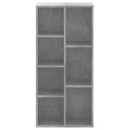 Berkfield Home Bookcase Concrete Grey 50x25x105 cm Engineered Wood - Size: 50 x 25 x 105 cm - thumbnail 4