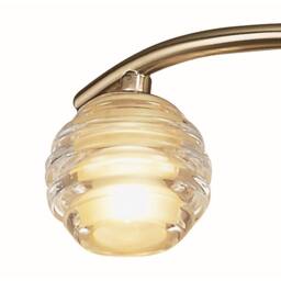 Netlighting Sphere Semi Flush 3 Light G9 Antique Brass in Bronze - thumbnail 5