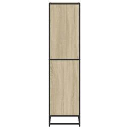 Berkfield Home Modern Book Cabinet Sonoma Oak 40x35x139 cm Engineered Wood in Light Oak - Size: 40 x 35 x 139 cm - thumbnail 5