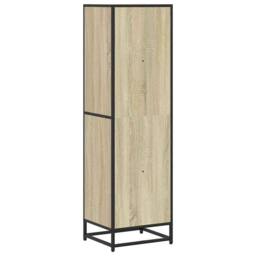 Berkfield Home Modern Book Cabinet Sonoma Oak 40x35x139 cm Engineered Wood in Light Oak - Size: 40 x 35 x 139 cm - thumbnail 6