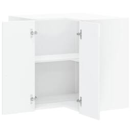 Berkfield Home Kitchen Wall Corner Cabinet Porto High Gloss White Engineered Wood - thumbnail 5