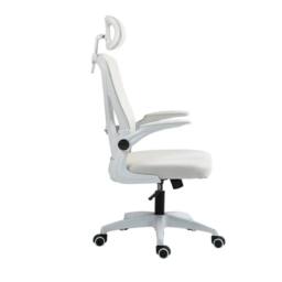 FLAVORA Beige-Ergonomic Office Chair High Back in Beige - Size: 0.6m2 - thumbnail 3