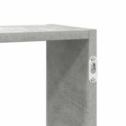 Berkfield Home Wall Cube Shelf 5 Compartments Concrete Grey Engineered Wood - thumbnail 8