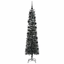 Berkfield Home Artificial Christmas Tree with 300 LEDs Green 58 x 58 x 210 cm - thumbnail 4