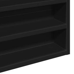 Berkfield Home Vitrine Cabinet Black 60x8.5x58 cm Engineered Wood - thumbnail 7