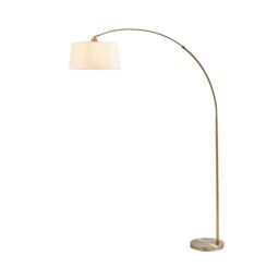 Pagazzi Jive Antique Brass Arc Floor Lamp in Gold - thumbnail 3