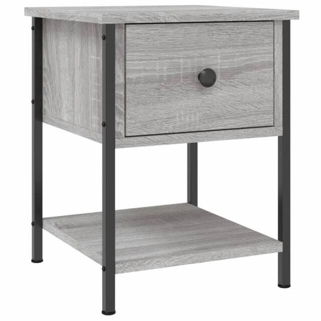 Berkfield Home Elegant Bedside Tables 2 pcs Grey Sonoma 34x35.5x45 cm Engineered Wood - image 1
