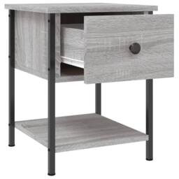 Berkfield Home Elegant Bedside Tables 2 pcs Grey Sonoma 34x35.5x45 cm Engineered Wood - thumbnail 6