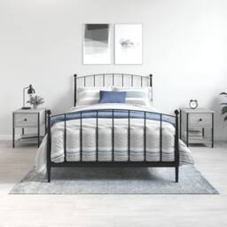 Berkfield Home Elegant Bedside Tables 2 pcs Grey Sonoma 34x35.5x45 cm Engineered Wood - thumbnail 2