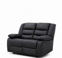 My New Sofa MNS ROMA 3+2 LEATHER RECLINER in Black - thumbnail 5