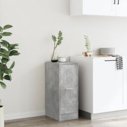 Berkfield Home Apothecary Cabinet Concrete Grey 30x41x77.5 cm Engineered Wood - thumbnail 4