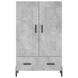 Berkfield Home Highboard Concrete Grey 69.5x31x115 cm Engineered Wood - thumbnail 5