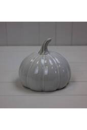 KDMD Grey Glazed Ceramic Pumpkin - 14mm