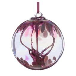 Sienna Glass Mother's Day 10cm Spirit Ball Pastel Pink - thumbnail 3
