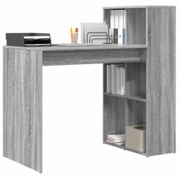 Berkfield Home Modern Writing Desk Grey Sonoma Engineered wood, laminate Medium - thumbnail 1