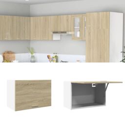 Berkfield Home Hanging Cabinet Lyon Sonoma Oak 60x31x40 cm Engineered Wood in Brown - Size: 60 x 31 x 40 cm - thumbnail 1