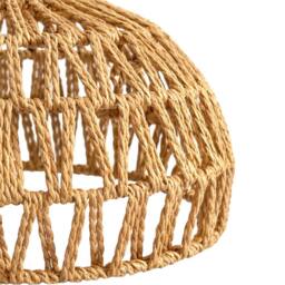 Emitto Rustic Ceiling Pendant Light Shade Hemp Rope Lamp Shade Boho Yellow - thumbnail 5