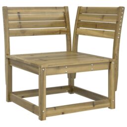 Berkfield Home Garden Sofa Corner 73x73x78 cm Impregnated Wood Pine in Brown - Size: 73 x 73 x 78 cm - thumbnail 2