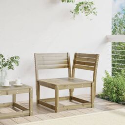 Berkfield Home Garden Sofa Corner 73x73x78 cm Impregnated Wood Pine in Brown - Size: 73 x 73 x 78 cm - thumbnail 3