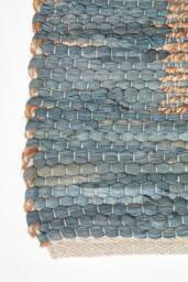 Homescapes Veranda Grey & Nude Hemp Chindi Hall Runner, 66 x 200 cm - Size: 66 cm x 200 cm - thumbnail 3