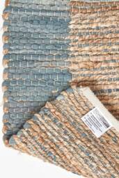 Homescapes Veranda Grey & Nude Hemp Chindi Hall Runner, 66 x 200 cm - Size: 66 cm x 200 cm - thumbnail 5