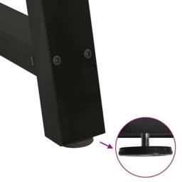 Berkfield Home Modern Coffee Table Legs A-Shaped 2 pcs Black¬†100x(72-73) cm Steel in Black - thumbnail 9