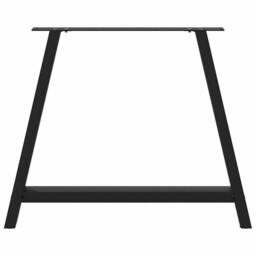 Berkfield Home Modern Coffee Table Legs A-Shaped 2 pcs Black¬†100x(72-73) cm Steel in Black - thumbnail 5