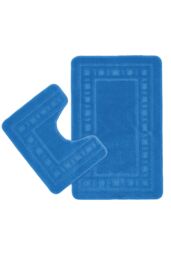 Catherine Lansfield 'Armoni' Bath Mat & Ped Set in Navy - thumbnail 4