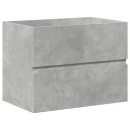 Berkfield Home Durable 2 Piece Bathroom Furniture Set Concrete Grey Engineered Wood - thumbnail 8