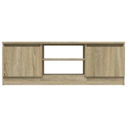 Berkfield Home TV Cabinet with Door Sonoma Oak 102x30x36 cm in Light Brown - Size: 102 x 30 x 36 cm - thumbnail 5
