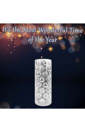 VFM e-Store Christmas Bauble Decoration Hanging Tree Ornament X 40 6cm Silver - thumbnail 3