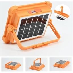 Nordara 336 LED Solar Floodlight Portable Waterproof Rechargeable 5 Mode 150W in Orange - thumbnail 3