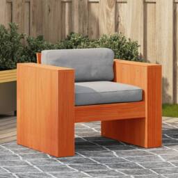Berkfield Home Garden Sofa Wax Brown 79x60x62 cm Solid Wood Pine - Size: 79 x 60 x 62 cm - thumbnail 2
