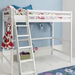 Nöa and Nani Texas High Sleeper Cabin Bed in White - Size: Single - thumbnail 3