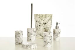 Orsina Rome Soap Dispenser, Marble Effect in Grey - thumbnail 2