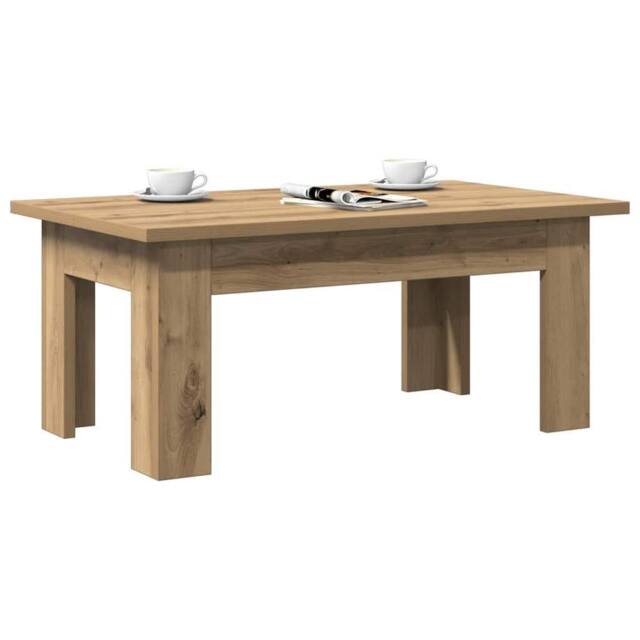 Berkfield Home Durable Coffee Table Artisan Oak 100x60x42 cm Engineered Wood in Brown - Size: 100 x 60 x 42 cm - image 1