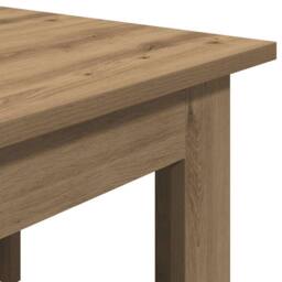 Berkfield Home Durable Coffee Table Artisan Oak 100x60x42 cm Engineered Wood in Brown - Size: 100 x 60 x 42 cm - thumbnail 7
