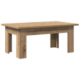 Berkfield Home Durable Coffee Table Artisan Oak 100x60x42 cm Engineered Wood in Brown - Size: 100 x 60 x 42 cm - thumbnail 3