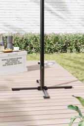Garden Sanctuary Portable Foldable Umbrella Stand Garden Parasol Base in Black - thumbnail 2