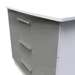 Ready Assembled 2 U Windsor 3 Drawer Chest (Ready Assembled) in Light Grey - thumbnail 4