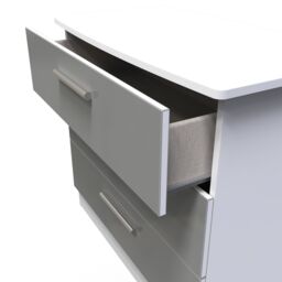 Ready Assembled 2 U Windsor 3 Drawer Chest (Ready Assembled) in Light Grey - thumbnail 5