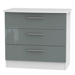 Ready Assembled 2 U Windsor 3 Drawer Chest (Ready Assembled) in Light Grey - thumbnail 6