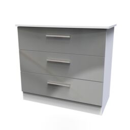 Ready Assembled 2 U Windsor 3 Drawer Chest (Ready Assembled) in Light Grey - thumbnail 3