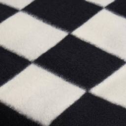 OHS Checkerboard Polar Fleece Throw Blanket Lightweight Bedspread - Size: 120 cm x 150 cm - thumbnail 5