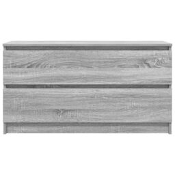 Berkfield Home TV Cabinet Grey Sonoma 100x35x54 cm Engineered Wood - Size: 100 x 35 x 54 cm - thumbnail 6