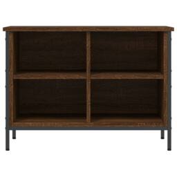 Berkfield Home Shoe Cabinet Brown Oak 69x35x50 cm Engineered Wood - Size: 69 x 35 x 50 cm - thumbnail 4