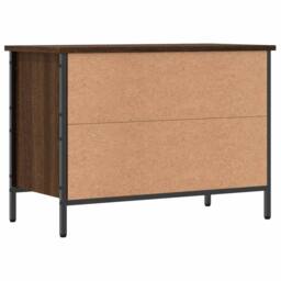 Berkfield Home Shoe Cabinet Brown Oak 69x35x50 cm Engineered Wood - Size: 69 x 35 x 50 cm - thumbnail 6